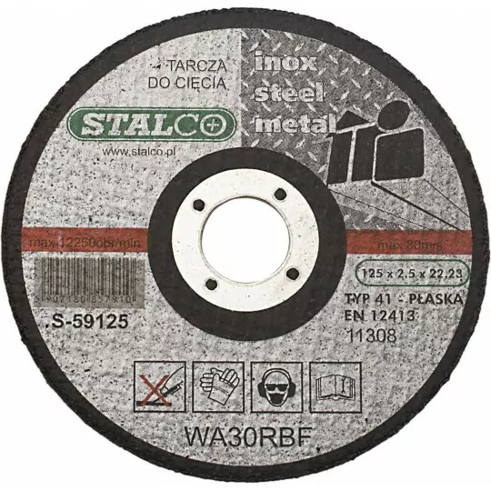 Tarcza do cięcia metalu 115x1 S-59015 Stalco