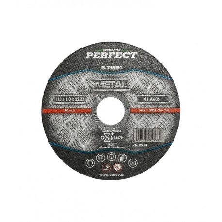 Tarcza do cięcia metalu 115x1,0 S-71651 Stalco