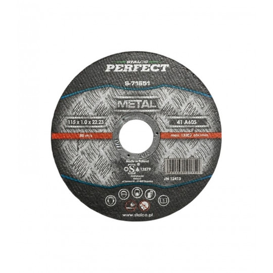 Metal cutting disc 115x1.0 S-71651 Stalco