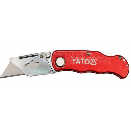 Knife with trapezoidal blade 61x33x0.5mm folding YT-7532 YATO