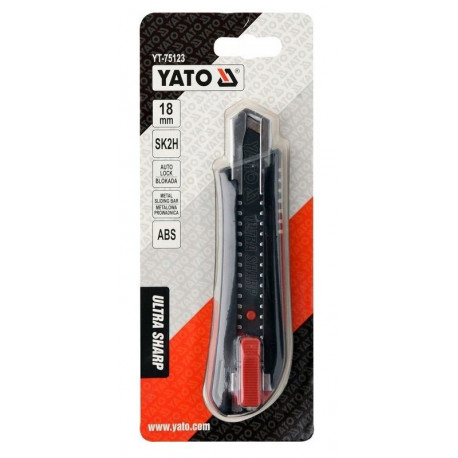 Nożyk z ostrzem łamanym 18mm SK2H YT-75123 YATO