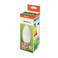 LED candle bulb E27 4W WW 230V Spectrum