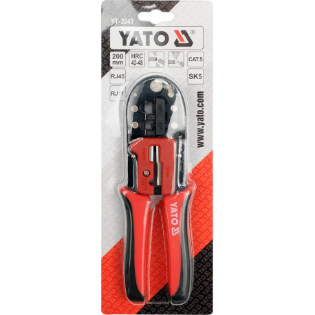 Szczypce do zaciskania końcówek telef. YT-2243