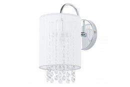 LANA White E14 40W Italux crystal wall lamp