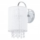 LANA White E14 40W Italux crystal wall lamp