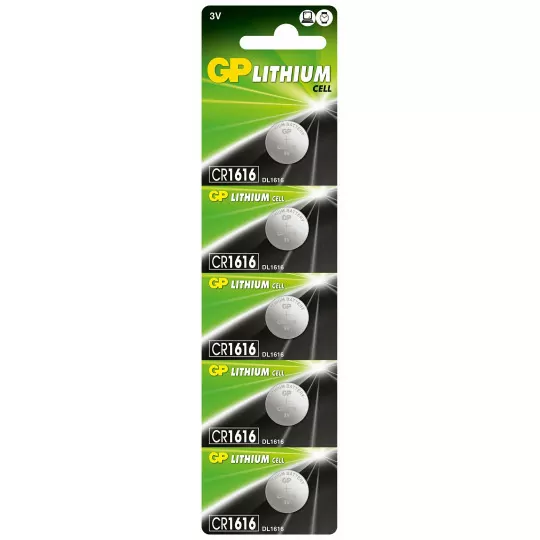 GP LITHIUM Cell CR1616 3V CR1616-U5 Battery