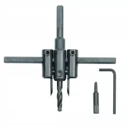 Otwornica do PVC 30-120mm 3 elementy 28733 VOREL