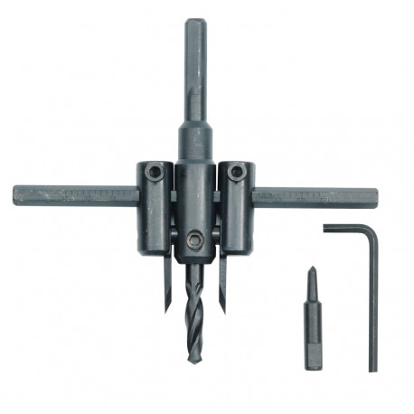 Otwornica do PVC 30-120mm 3 elementy 28733 VOREL