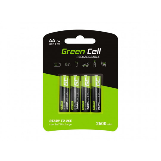 Akumulatorki 4xAA HR6 2600mAh Green Cell GR01