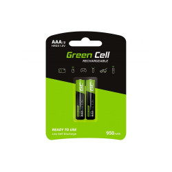 2xAA HR03 950mAh Green Cell...