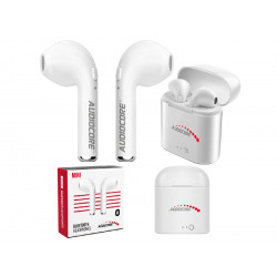 Słuchawki bezprzewodowe douszne BT AC515 białe AUDIOCORE