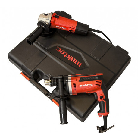 Zestaw MAKTEC MT814+MT963 wiertarka+szlifierka+walizka