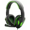 Wired headphones with microphone SNAKE EGH340 green ESPERANZA