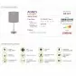 Lampka biurkowa AGNES Grey E14 40W STRUHM