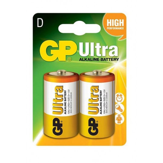 GP Ultra Alkaline 1.5V LR20 2 pieces 3AU-U2 GP battery