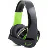 CONDOR wired headphones with microphone EGH300G green ESPERANZA