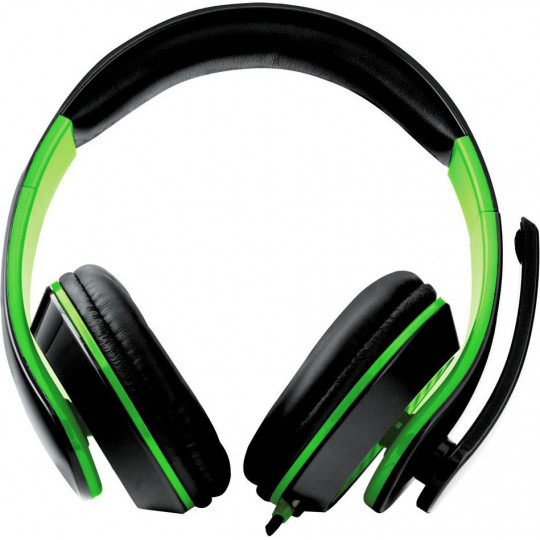 CONDOR wired headphones with microphone EGH300G green ESPERANZA