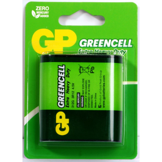Bateria GP Greencell 4.5V płaska 312G-U1 GP