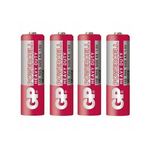 GP Powercell 1.5V R6 AAA 15ER-S4 battery pack of 4 GP batteries