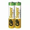 GP Super Alkaline AAA 1.5V LR03 battery pack of 2 pcs.