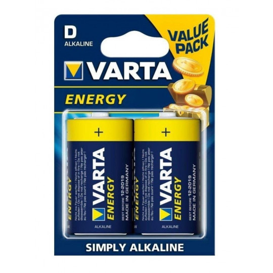 VARTA Energy alkaline battery LR20 1.5V 4120 pack of 2 pieces VARTA