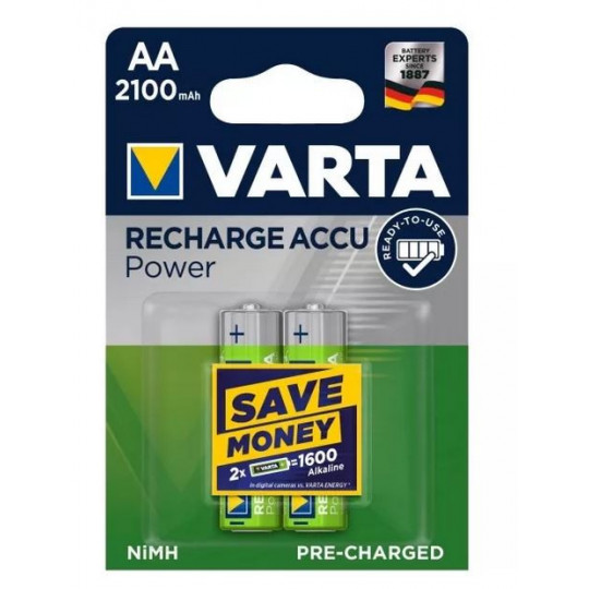 VARTA Longlife R6 2100mAh rechargeable batteries 56706 pack of 2 VARTA batteries