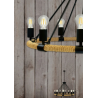 ROPE ARTHUR 8xE27 pendant ceiling lamp by IL MIO