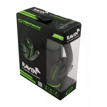 Słuchawki z mikr. RAVEN EGH310G Esperanza
