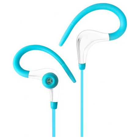 Słuchawki z mikrofonem AP-BX61-G turkusowe Sport ART