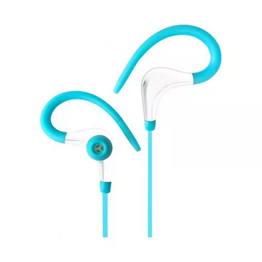 Headphones with microphone AP-BX61-G turquoise Sport ART