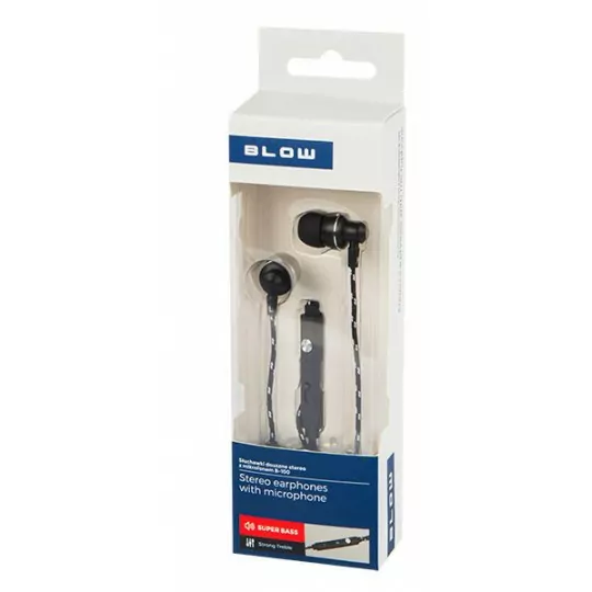 In-ear headphones with microphone B-100 Black 32-810 BLOW
