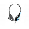 Headphones with microphone Office Blue mini-jack TRACER