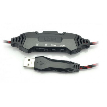 Słuchawki z mikrofonem Gamingowe HERO USB ART