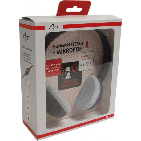 Słuchawki z mikrofonem czarne S1A ART