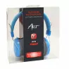 ART STREET AP-60B blue multimedia headphones