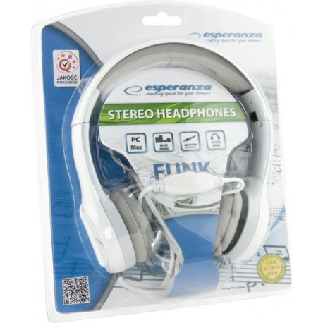 Słuchawki audio regulacja głośności EH140W FUNK ESPERANZA