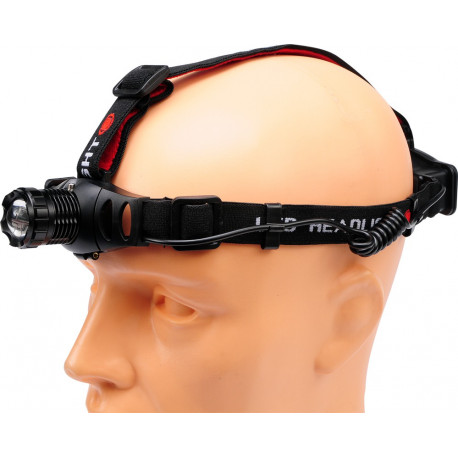 Latarka czołowa 3W Zoom 3xAAA YT-08590 YATO