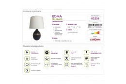 ROMA BLACK E14 Struhm desk lamp