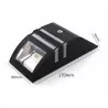 LED +PIR solar wall lamp black MCE118B 043686 MACLEAN