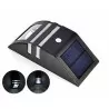 LED +PIR solar wall lamp black MCE118B 043686 MACLEAN