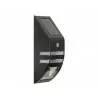 LED +PIR solar wall lamp black MCE118B 043686 MACLEAN