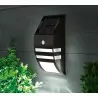 LED +PIR solar wall lamp black MCE118B 043686 MACLEAN