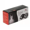 LED +PIR solar wall lamp black MCE118B 043686 MACLEAN