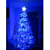 Christmas tree lights 100 LED chain socket blue indoor OKEJ LUX