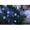 Lampki choinkowe na baterie LED 20 płatki śniegu zimne BULINEX