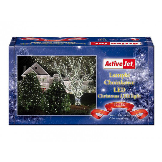 Christmas tree lights chain 50 LED outdoor blue AJE-CL505BO ActiveJet