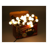 Christmas lights ball chain 50 LED warm color