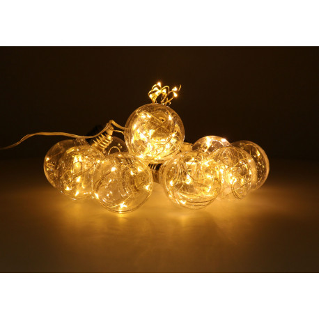 Lampki świąteczne girlanda Edison Micro 10 LED barwa ciepła