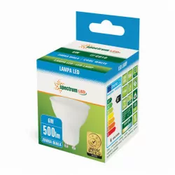 Żarówka LED GU10 6W 230V zimna CW SPECTRUM