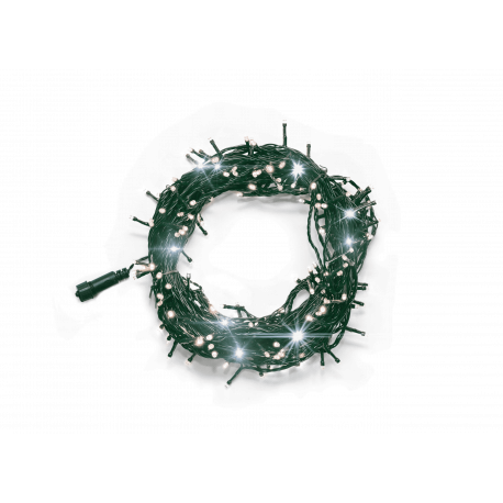 Lampki choinkowe 100 LED ciepłe + flash 9,9m 13-138 zewnętrzne Bulinex